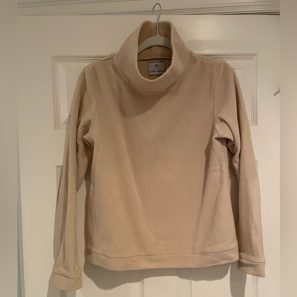 Dudley Stephens park slope turtleneck in beige. Size medium.